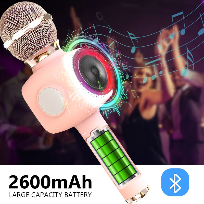 Microphone for Kids, Voice Changing Karaoke Micorphones Boys Girls Gifts for Kids Party Singing Microphone