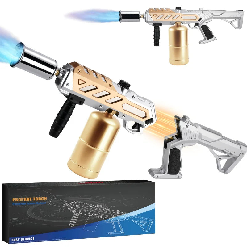 Outdoor Camping Torch High Power Igniter Multi-Function BBQ Fire Starter Portable Gas Torch Picnic Hiking