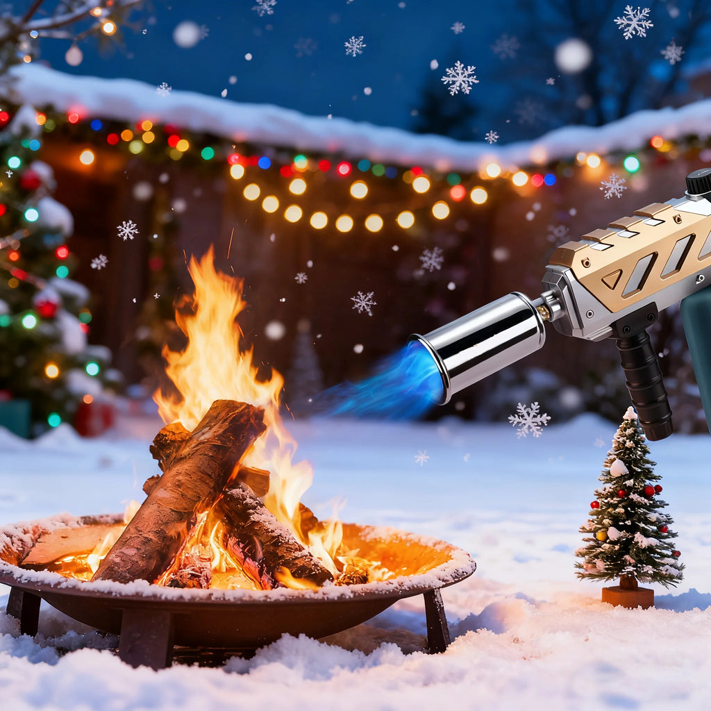 Outdoor Camping Torch High Power Igniter Multi-Function BBQ Fire Starter Portable Gas Torch Picnic Hiking
