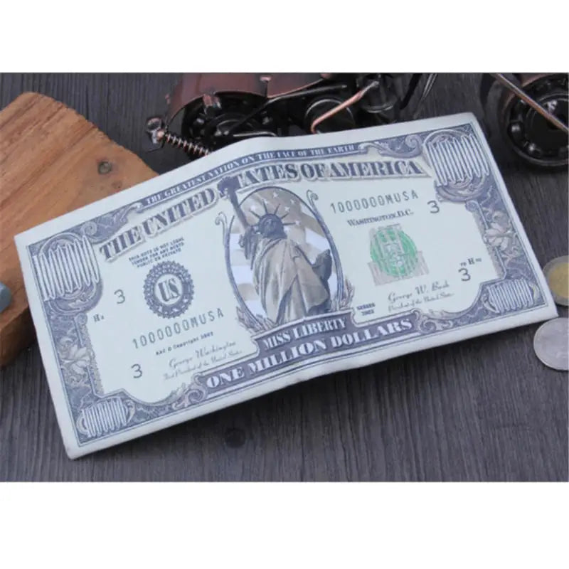 Men Money Canvas Wallets Credit ID Card Holder Bags Purses Currency Notes Pattern Insert Picture Cash Coin Dollars Euro Wallet