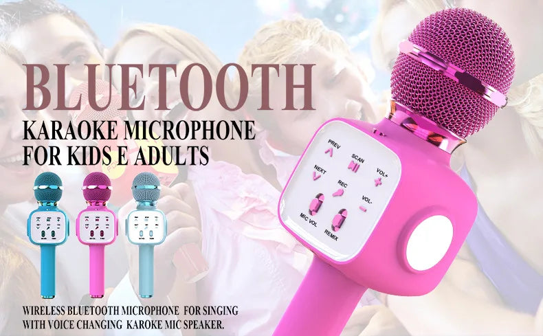 Microphone for Kids, Voice Changing Karaoke Micorphones Boys Girls Gifts for Kids Party Singing Microphone