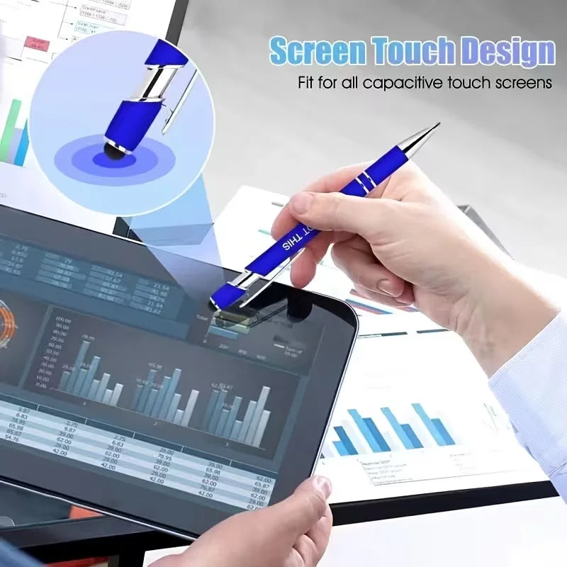 10/20-piece set of inspirational pens with touch-sensitive tips, perfect as a motivational gift for female colleagues