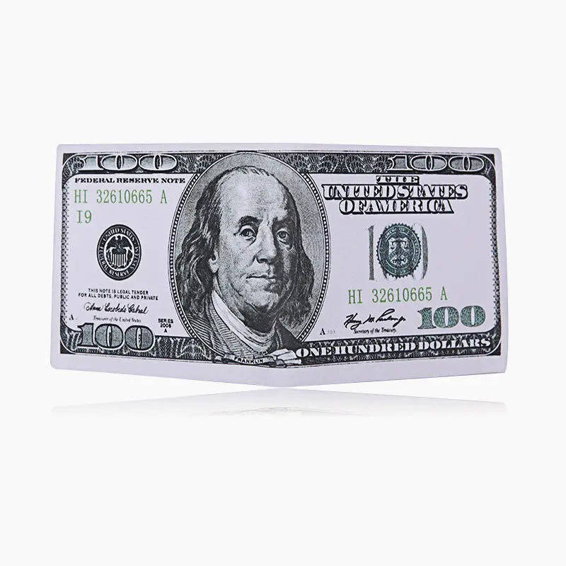 Men Money Canvas Wallets Credit ID Card Holder Bags Purses Currency Notes Pattern Insert Picture Cash Coin Dollars Euro Wallet