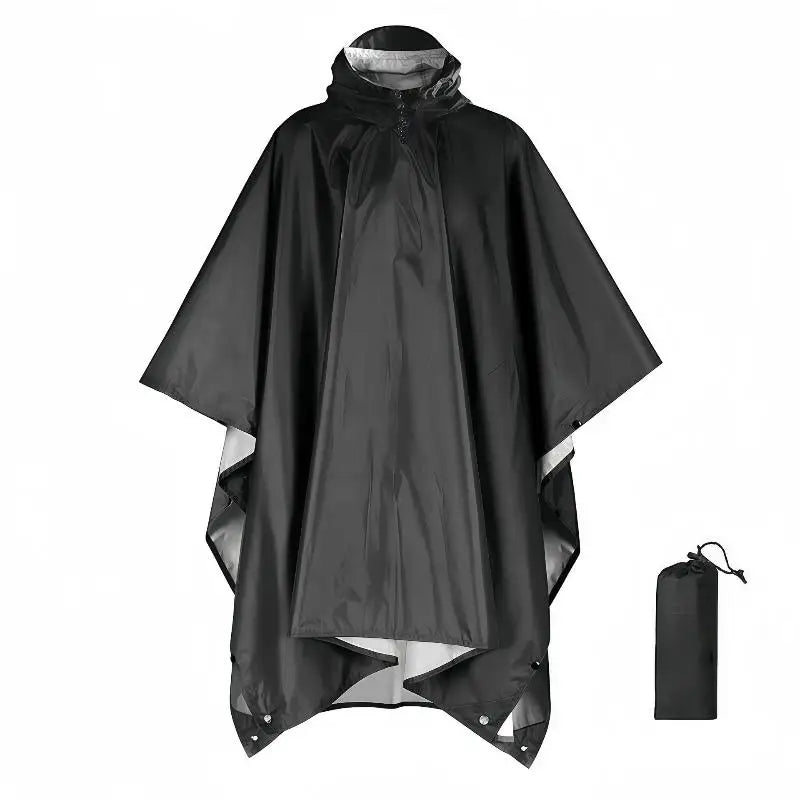 Waterproof Rain Poncho Hooded Sun Shelter For Outdoor Camping Hiking Fishing Cycling Climbing Rain Coat Travel Raincoat